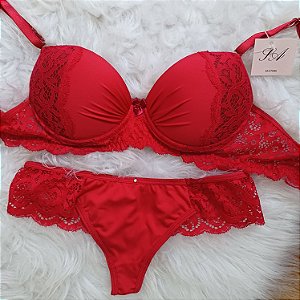 Conjunto Lingerie Laíla Vermelho