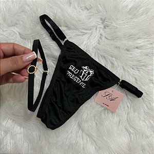 Calcinha "Seu Presente" com Chocker