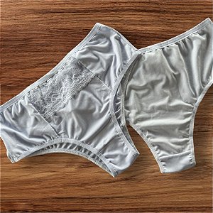 Calcinha Tangão Rita Branco Cintura Alta