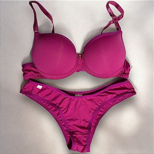Conjunto Lingerie Basic Confort Roxo