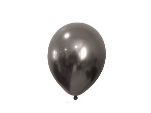 Balão Chumbo nº5 Metalizado Balloon com 25 unid.