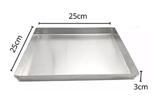 Forma Quadrada Para Brownie Board Estreita 25x25x3cm