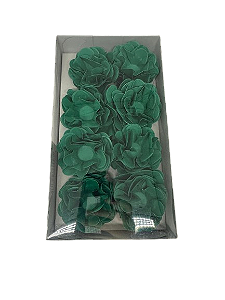 Forma Flor de Lotus Liso Verde Bandeira