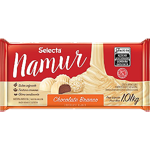 Chocolate Namur Branco em Barra Selecta 1,01kg