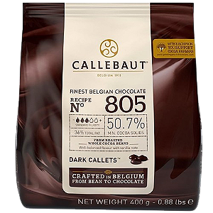 Chocolate em Gotas 50,7% Amargo Callebaut 400gr