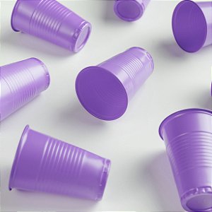Copo descartável Festinha 200ml Lilás pacote com 50 unid. Copobras