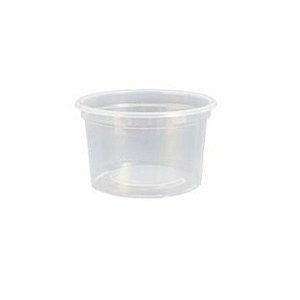 Pote descartável transparente 175ml pacote com 50 unid. Copobras