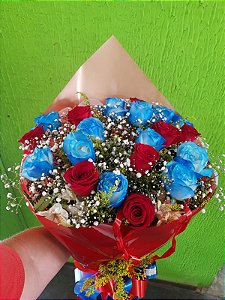 Buquê Tradicional 18 rosas Maravilha