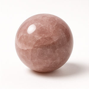 Esfera de Quartzo Goiaba - Pedra do sistema imunológico