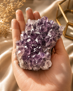 Drusa de Ametista Natural Brasileira 291 g | Cristal para Proteção Energética e Meditação