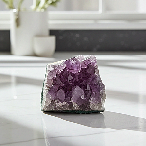 Ametista Natural Drusa Grande (1,06 kg) - Proteção e Transmutação