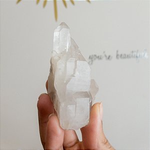 Drusa de quartzo transparente cristal - Purificação e Iluminação
