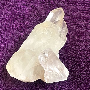 Drusa de quartzo transparente cristal - Purificação e Iluminação