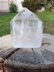 ponta de Cristal Quartzo Transparente - Pedra da Amplificação