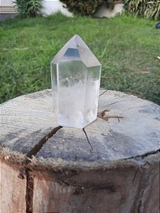 Ponta de Cristal Quartzo Transparente - Pedra da Amplificação