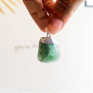 Pingente Quartzo Verde Bruto - Pedra da Saúde