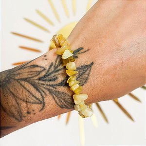 Pulseira Opala Amarela - Brilho Interior e Criatividade