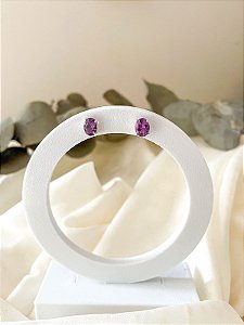 Brinco de Ametista prata 925 | Transmutação, Equilíbrio e Elevação Espiritual