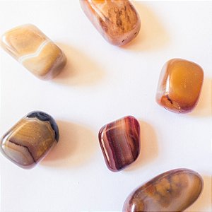 Ágata Marrom rolada - Pedra do Equilíbrio