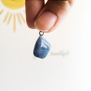 Pingente de quartzo azul - Pedra da Paz