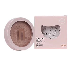 Iluminador compacto Instant Glow Champagne - Nina Makeup