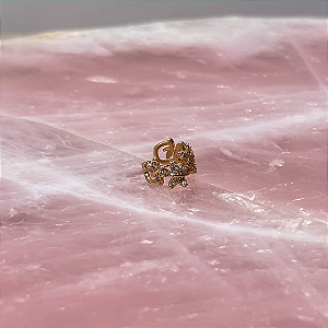 Piercing Fake Flor Cravejada