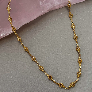 Colar Choker Esferas