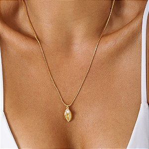 Colar Búzios com Pérola