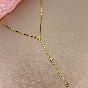 Colar Gravatinha Pontos de Luz