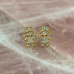 Brinco Filha Cravejado