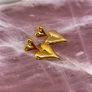 Brinco Corações Pendentes