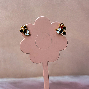 Brinco Infantil Mickey e Minnie Esmaltado