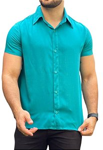 Camisa Lisa Turquesa Adoro Bazar Ted