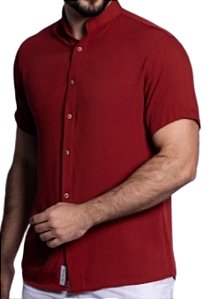 Camisa Lisa Gola Padre Vinho Adoro Bazar Sandler