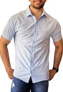 Camisa Lisa Azul Adoro Bazar Tenor