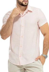 Camisa Lisa Seda Mista Rosa Conte