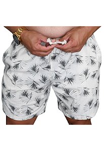 Short Linho Misto Estampado Willy