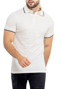 Polo Algodão Clássica Branca Lyle