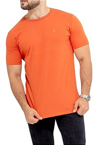 Camiseta Algodão Basic Laranja