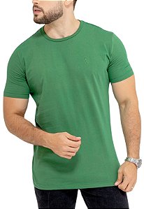 Camiseta Algodão Basic Verde Bandeira