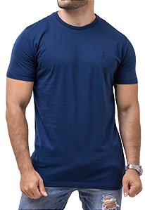 Camiseta Algodão Basic Azul Marinho