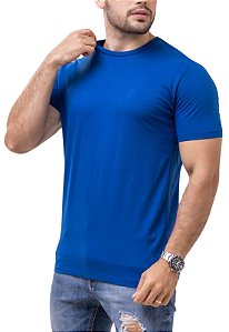 Camiseta Algodão Basic Azul Royal
