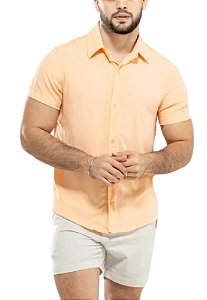 Camisa Viscolinho Salmon Feuer