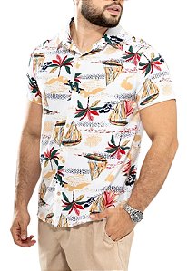 Camisa Estampada Viscose Breman
