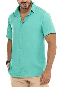 Camisa Lisa Viscolinho Verde Jesse