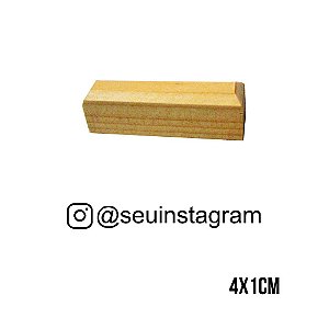 Carimbo Seu Instagram 4x1cm