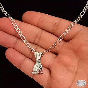Pingente Malote Pequeno Prata 925
