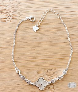 Pulseira Cravejada Mod06 Prata 925 - 19cm