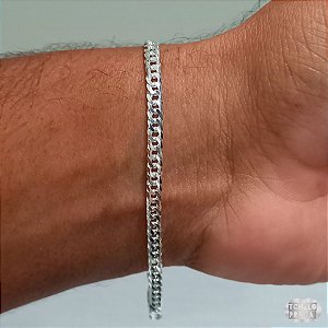 Pulseira Grumet Dupla Prata 925 - 4mm