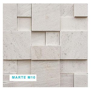 Mosaico Pedra São Tomé Natural Marte M10 30x30 Branco